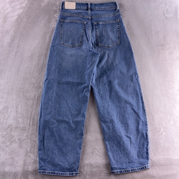 Everlane The Way-High Barrel Jean Womens Size 27Lx28 Blue High Rise Denim Casual - Picture 2 of 7